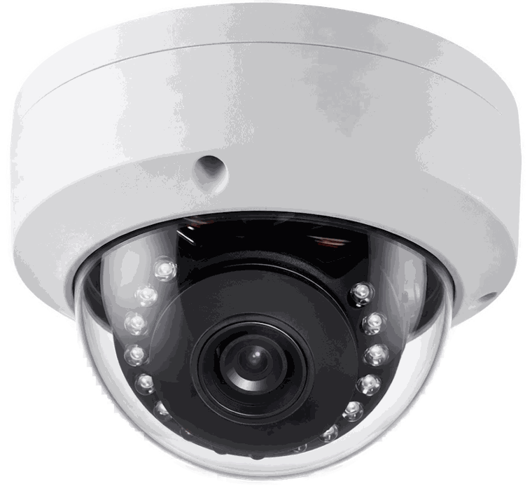 PoE dome-camera met infrarood nachtzicht